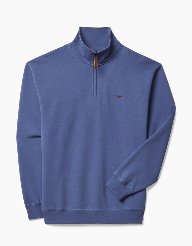R.M. Williams Mulyungarie 1/4 Zip Blue Sweatshirt