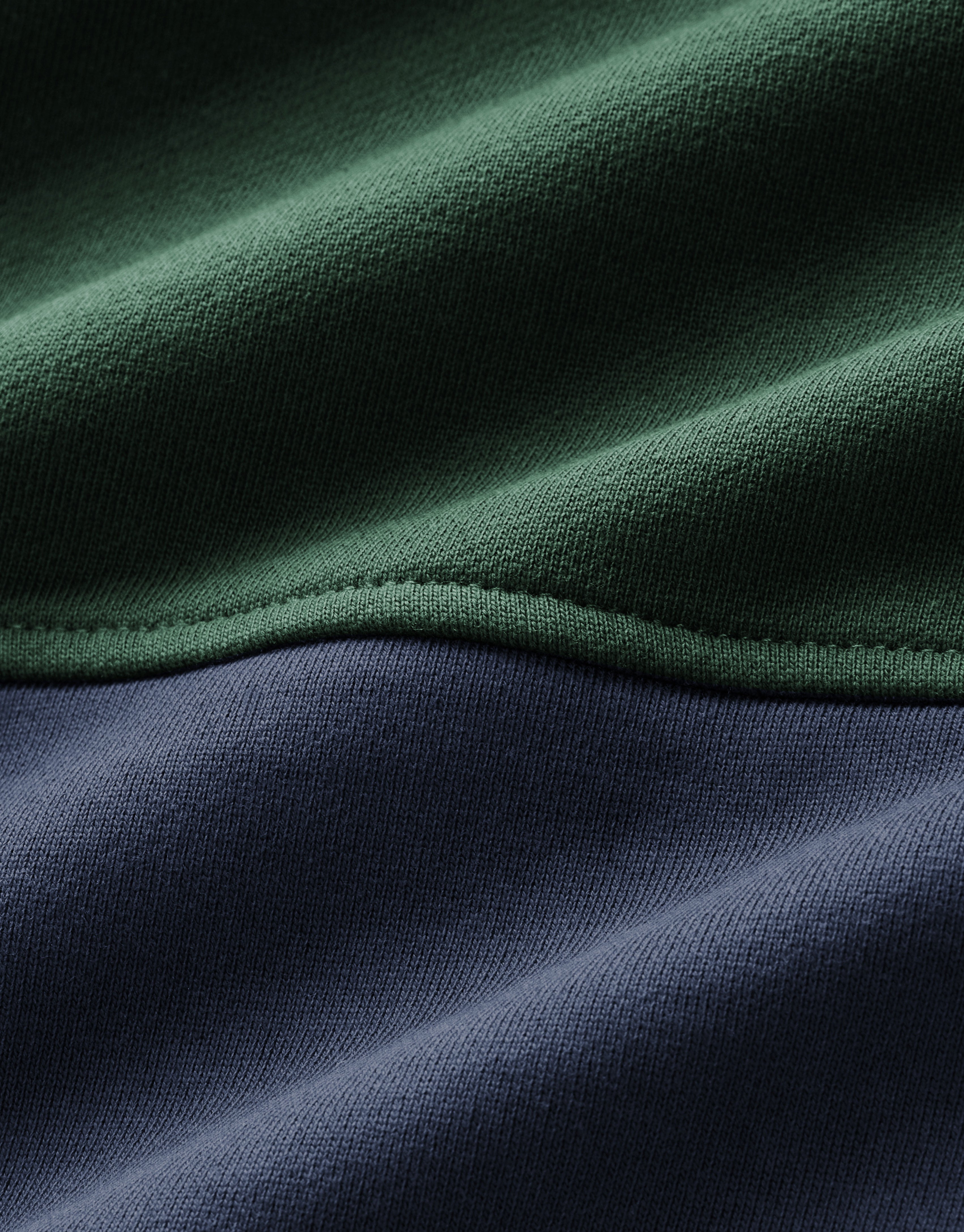 R.M. Williams Heritage Panel Worker Blue 1/4 Zip Sweatshirt