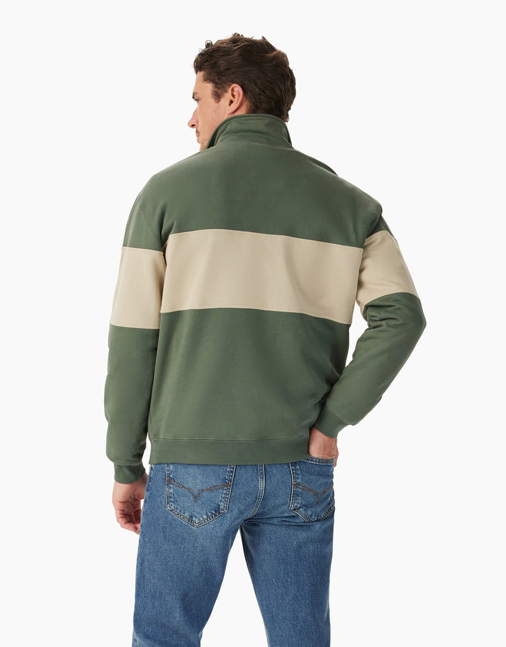 R.M. Williams Heritage 1/4 Zip Green Sweatshirt
