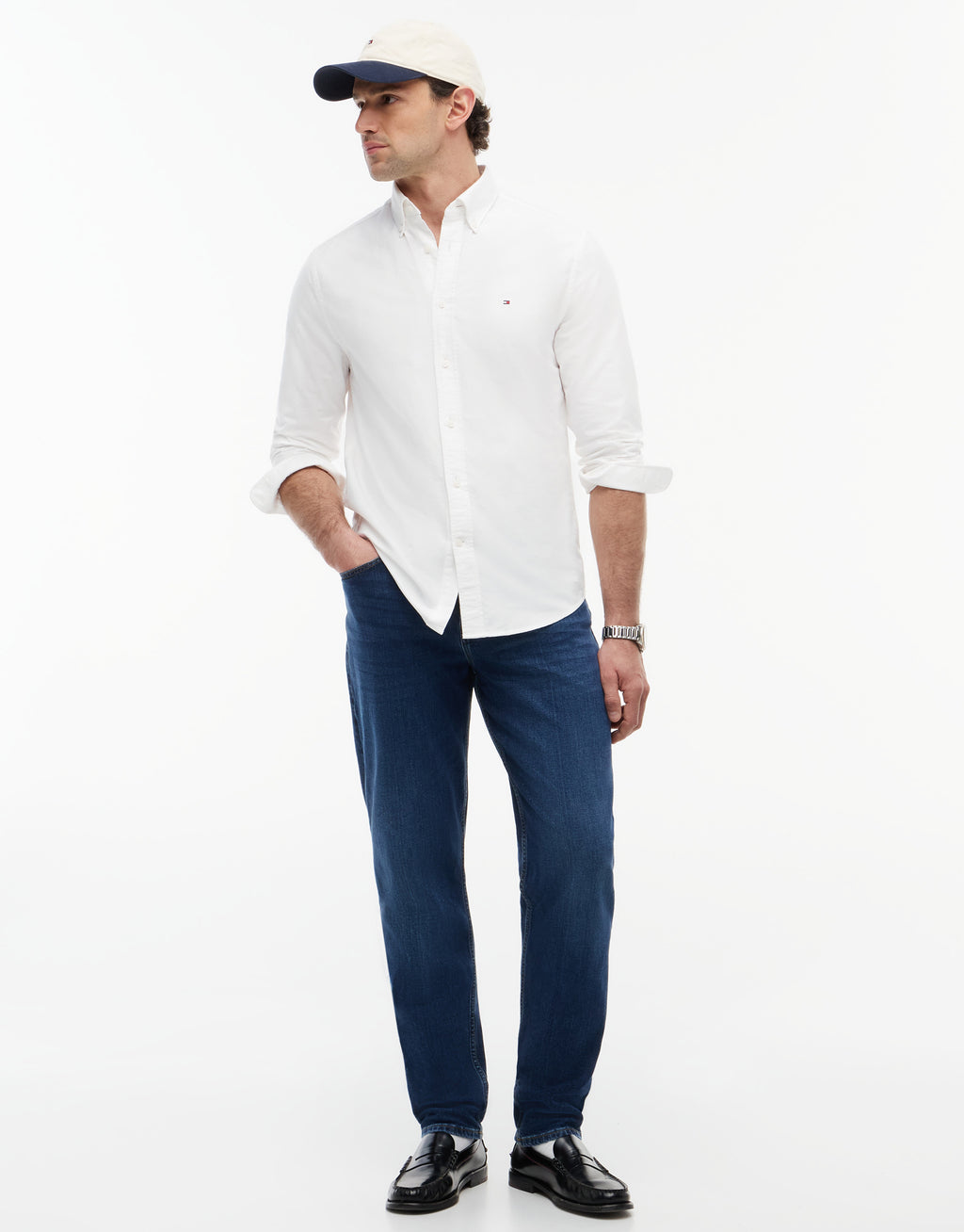 Tommy Hilfiger Heritage Regular Fit Optic White Oxford Shirt