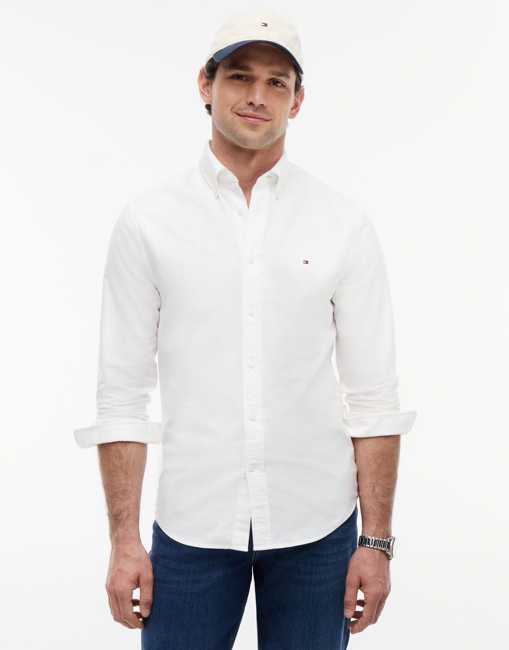 Tommy Hilfiger Heritage Regular Fit Optic White Oxford Shirt