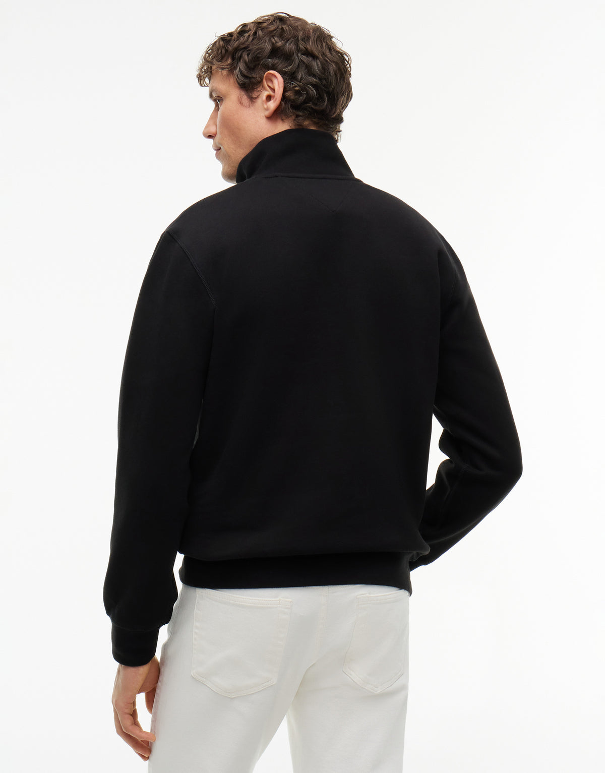 Tommy Hilfiger Essential Black Fleece 1/4 Zip