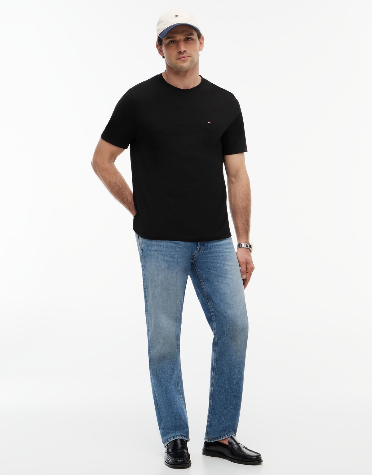 Tommy Hilfiger Essential Regular Fit Solid Black T-Shirt