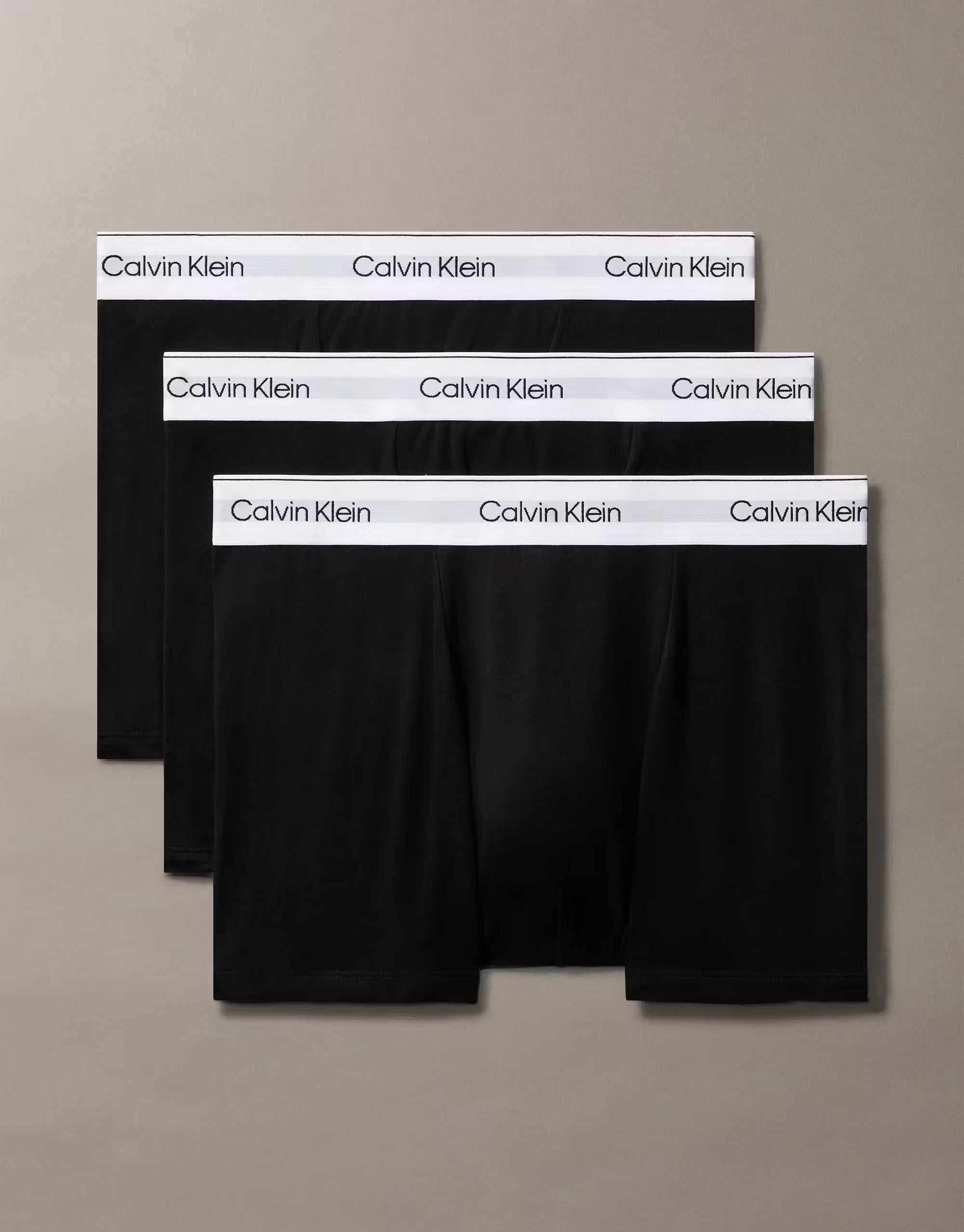 Calvin Klein Icon Cotton Stretch 3pk Black Relaxed Trunks