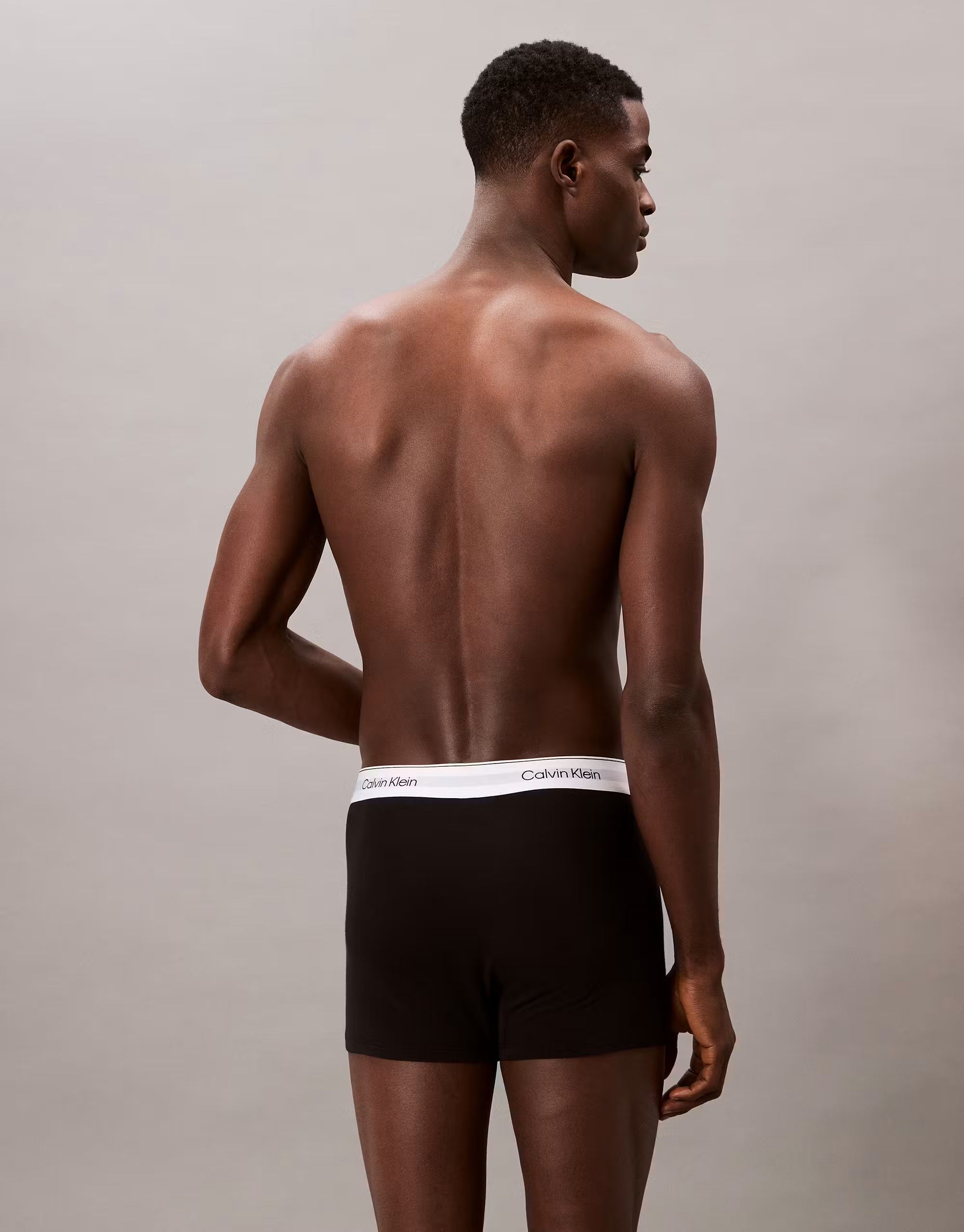 Calvin Klein Icon Cotton Stretch 3pk Black Relaxed Trunks
