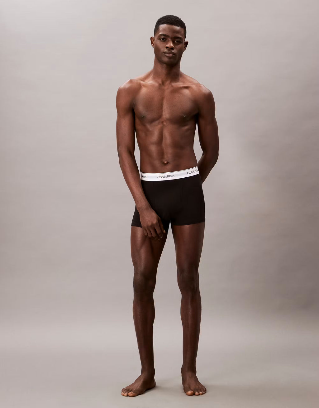 Calvin Klein Icon Cotton Stretch 3pk Black Relaxed Trunks