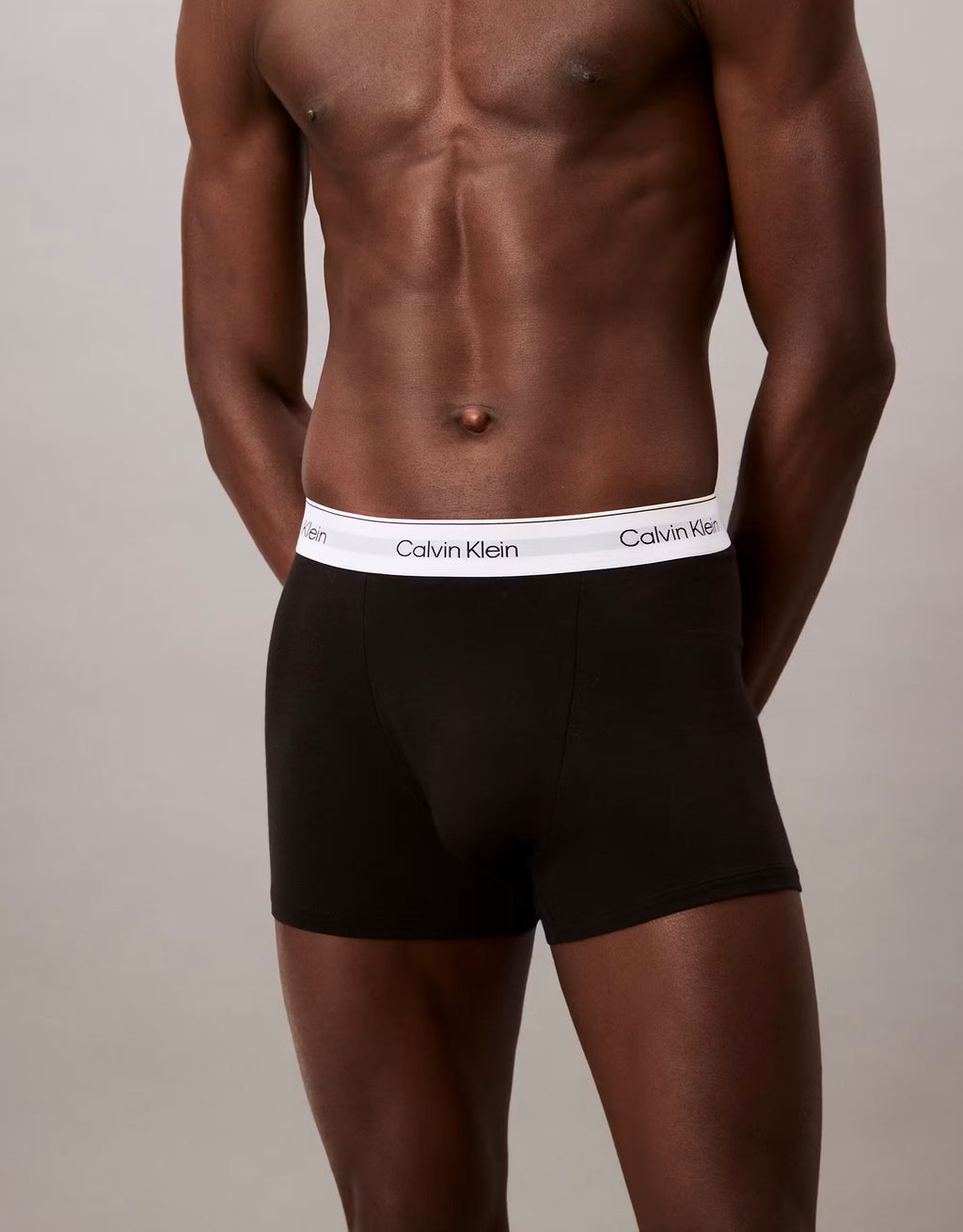 Calvin Klein Icon Cotton Stretch 3pk Black Relaxed Trunks