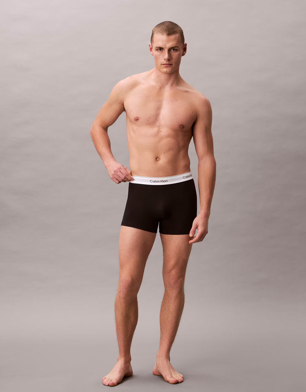 Calvin Klein Icon Cotton Stretch 3pk Black Trunks
