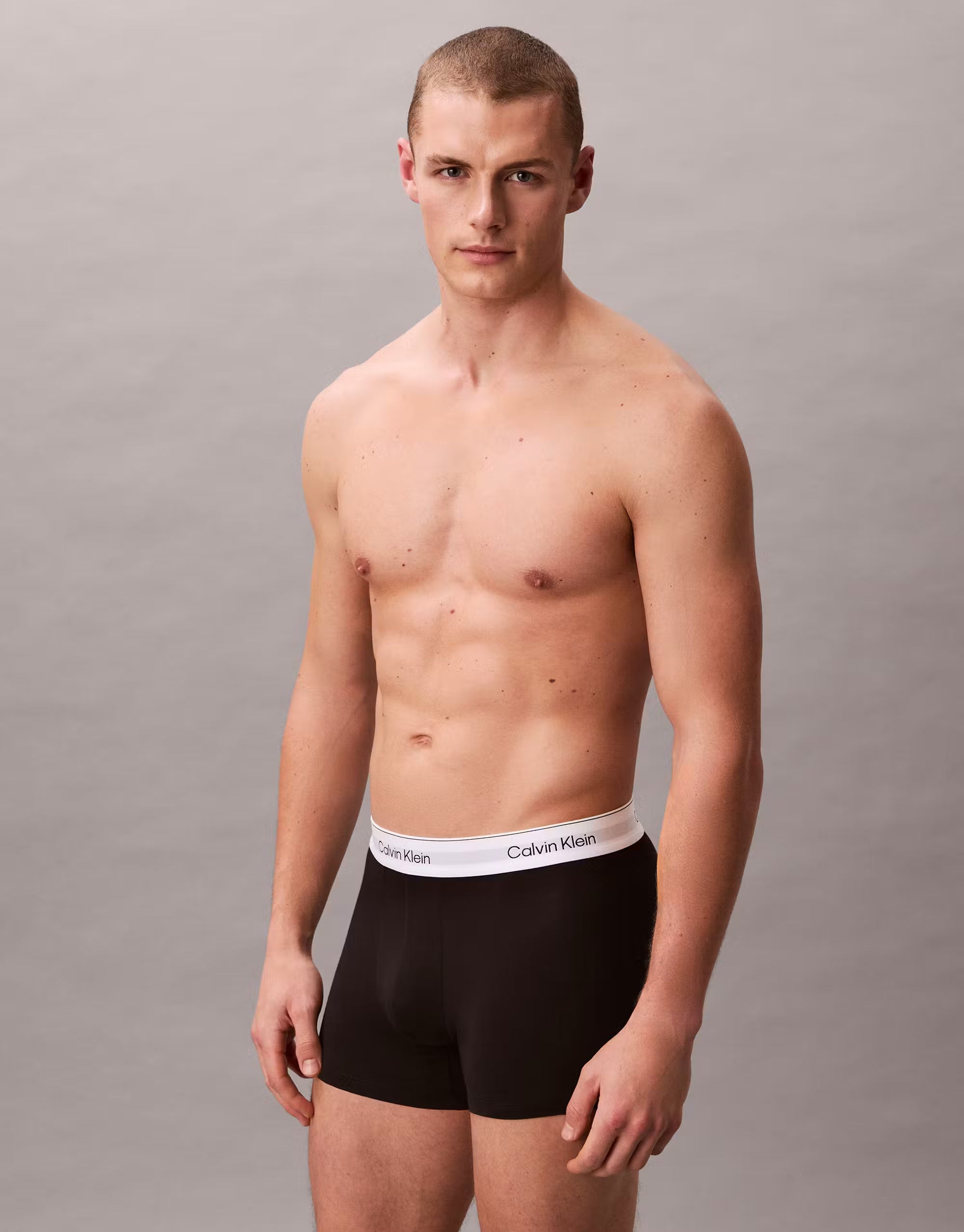 Calvin Klein Icon Cotton Stretch 3pk Black Trunks