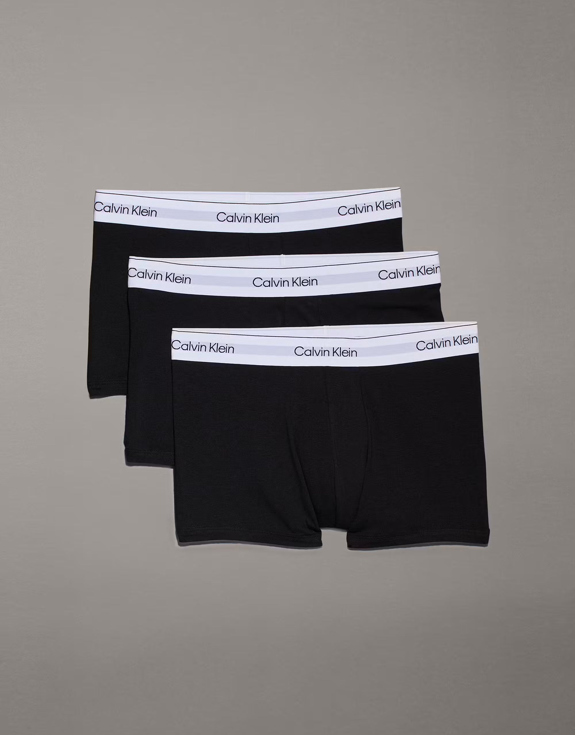 Calvin Klein Icon Cotton Stretch 3pk Black Trunks