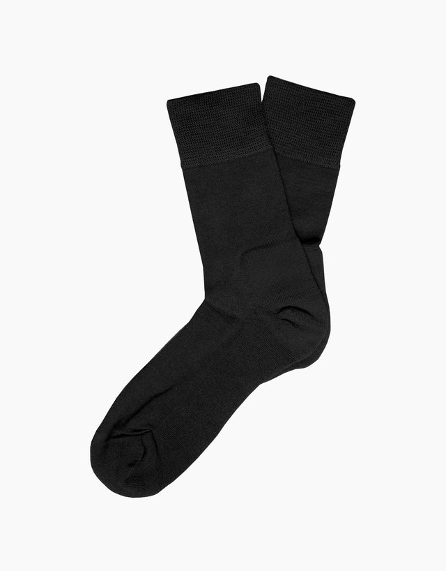 Merino Black Boot Sock