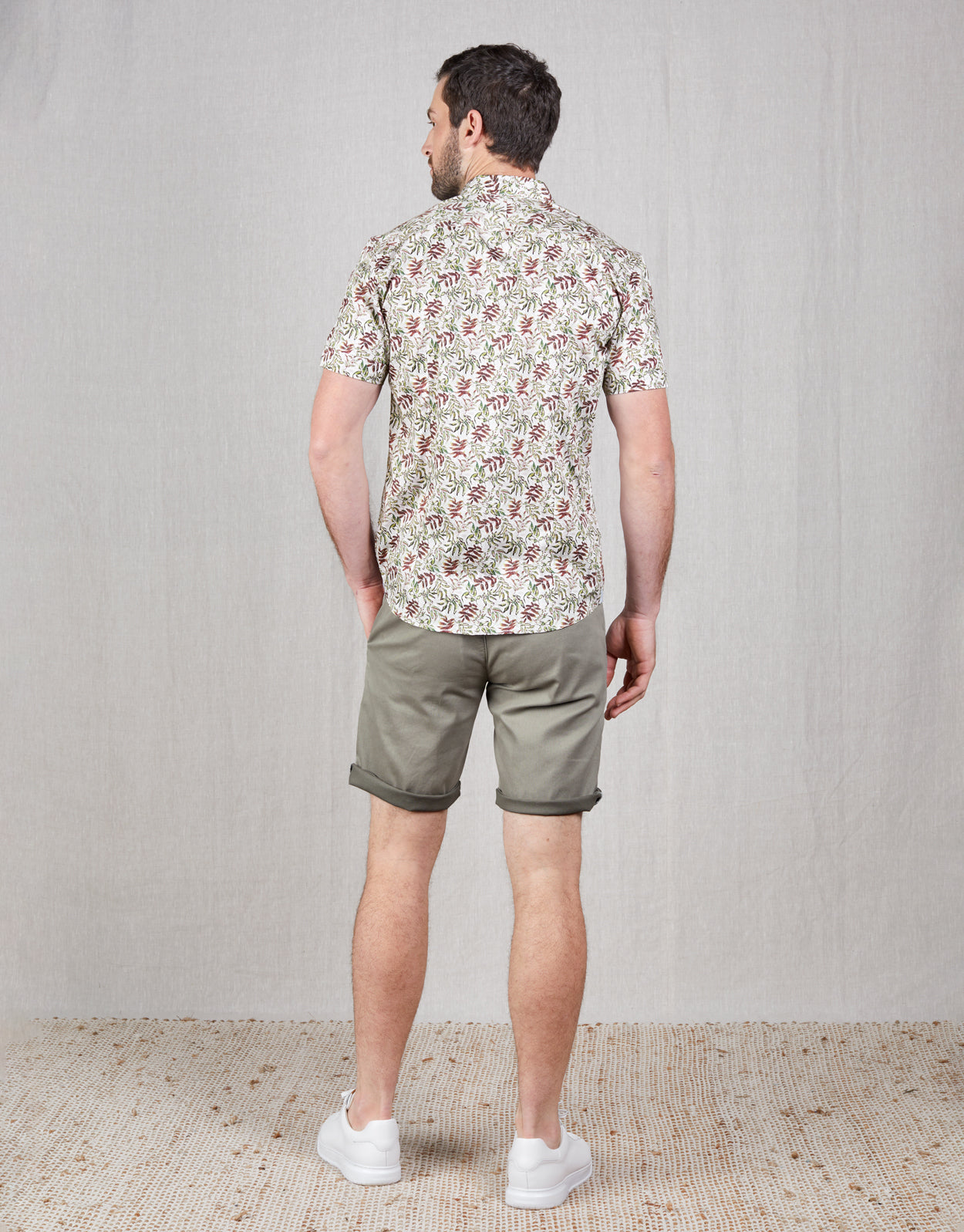 Island Textured Putty Drawstring Shorts