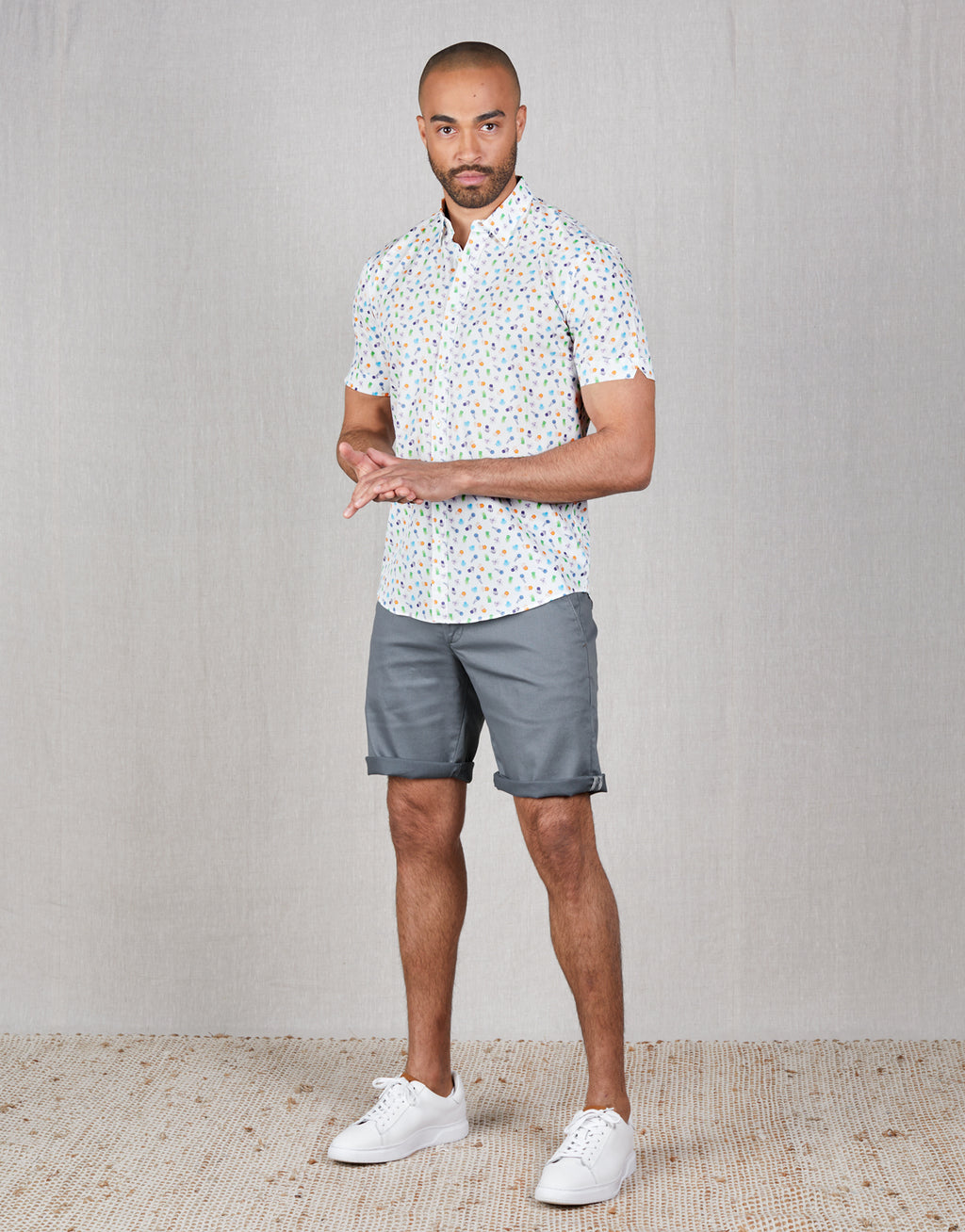 Waihi Jellyfish Print Short Sleeve Shirt