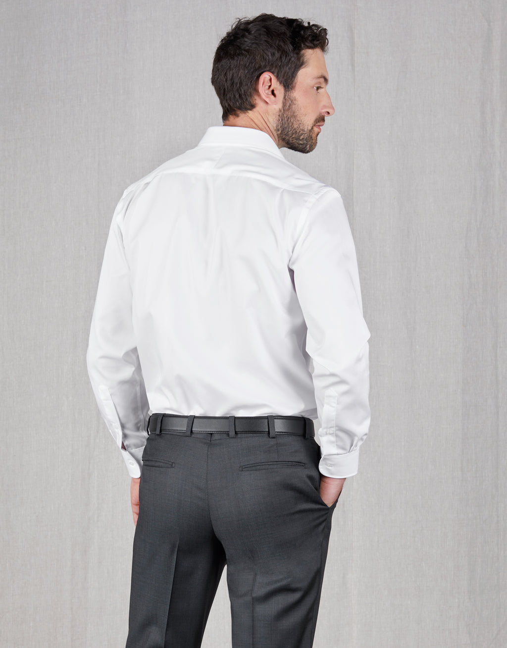 Sinatra White Twill Shirt
