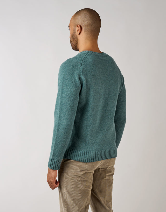Kaiapoi Seafoam Green Shetland Sweater