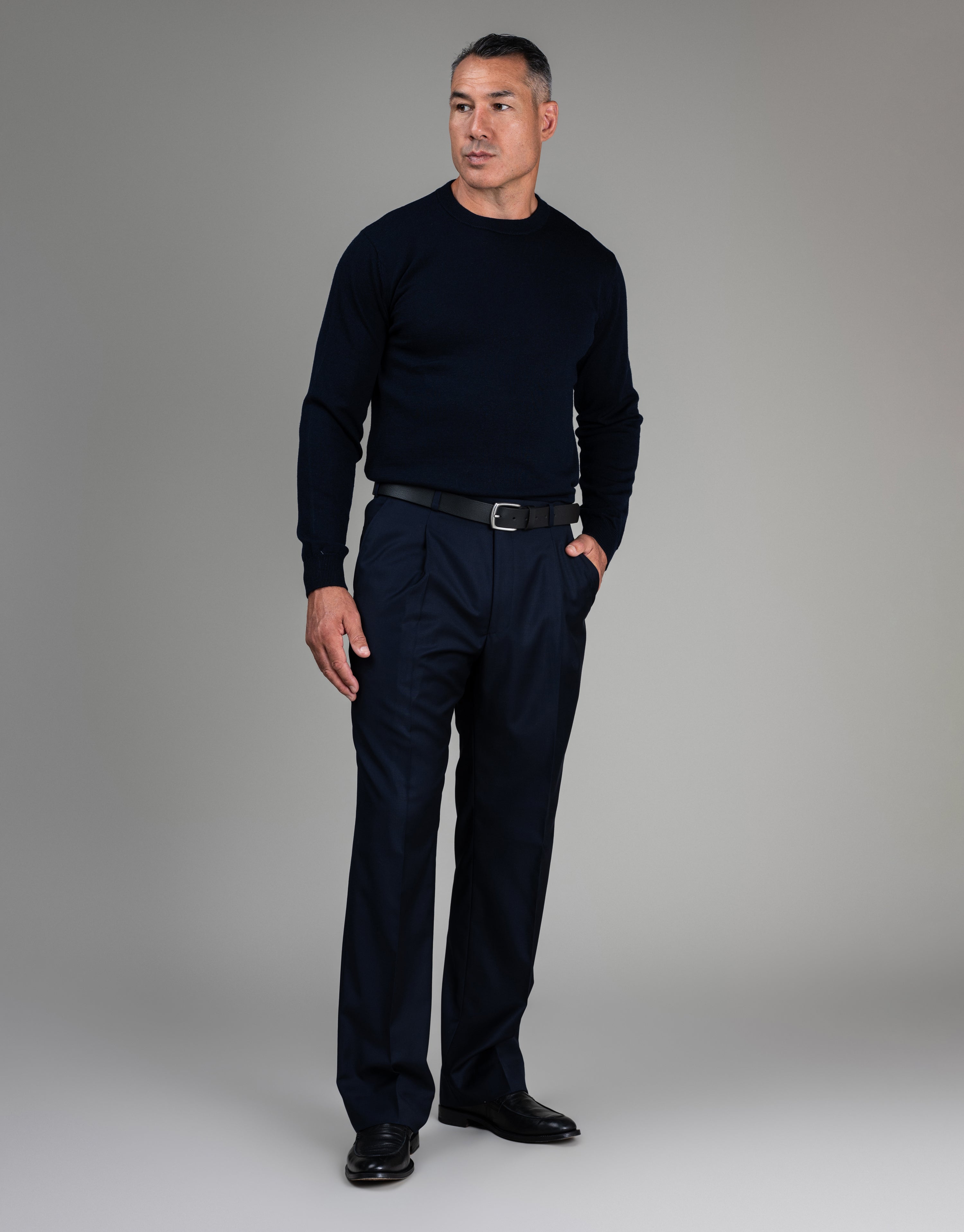 Doppio Navy Twill Suit