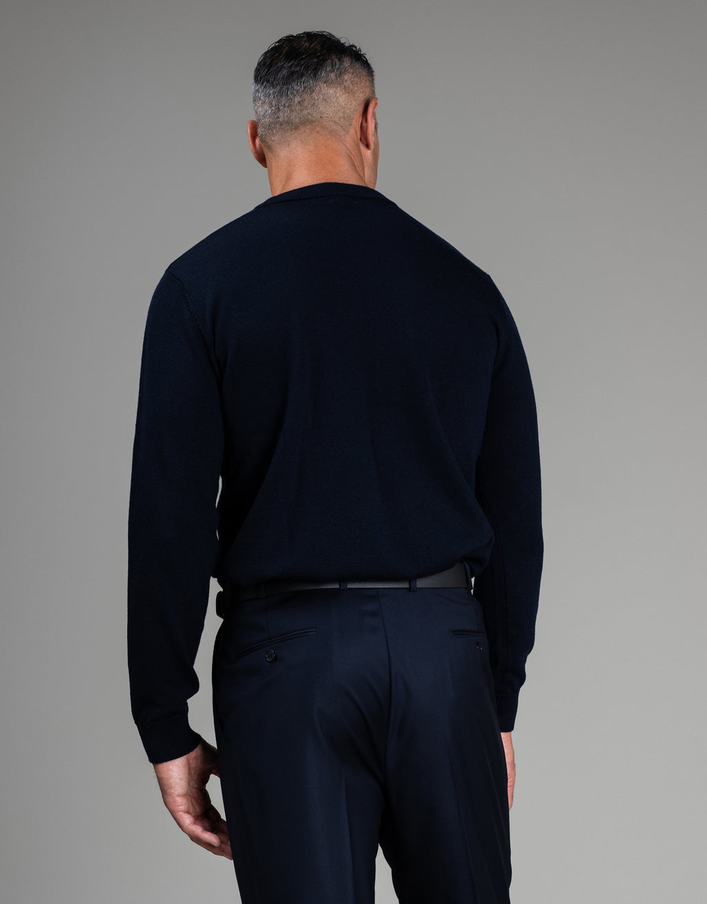 Naseby Navy Crew Neck Jersey
