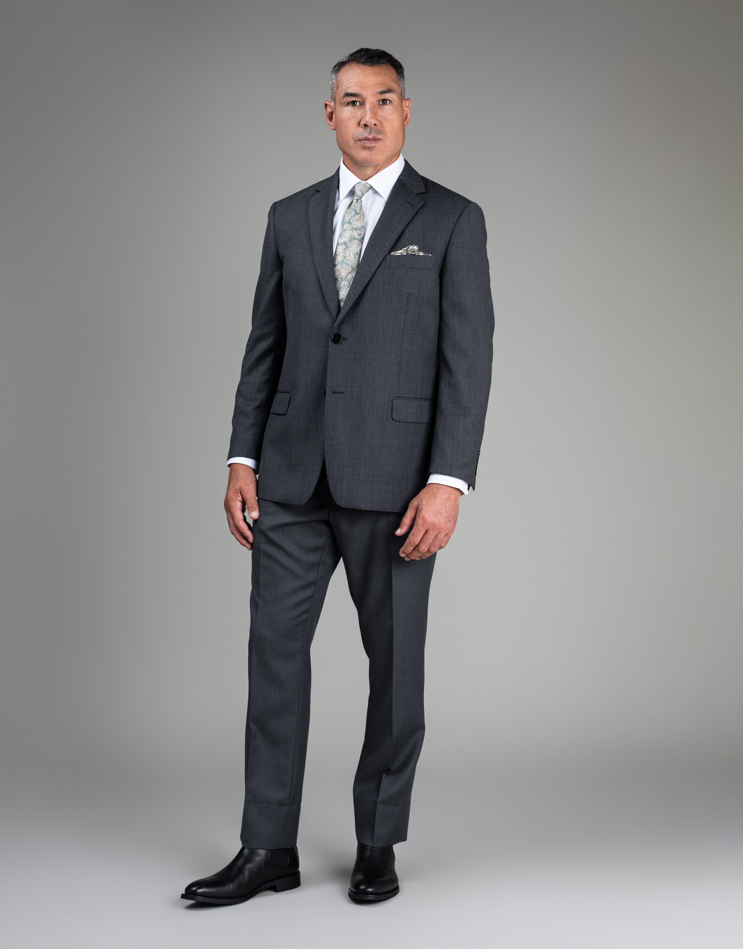 Hollywood Charcoal Birdseye Suit Trouser