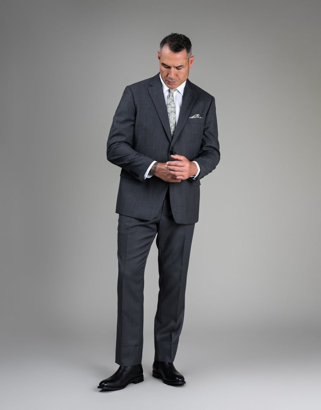 Cumbria Charcoal Birdseye Suit