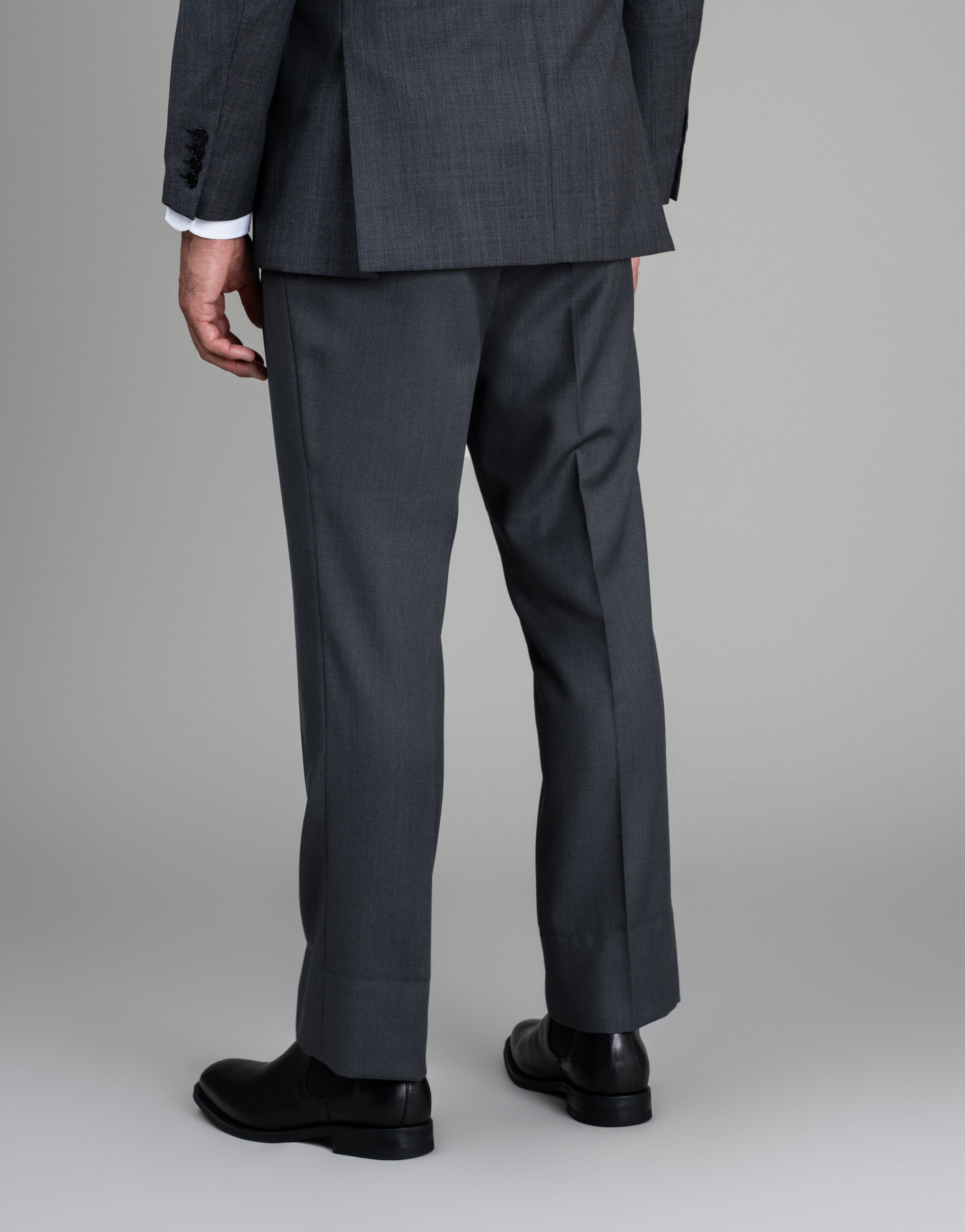 Hollywood Charcoal Birdseye Suit Trouser