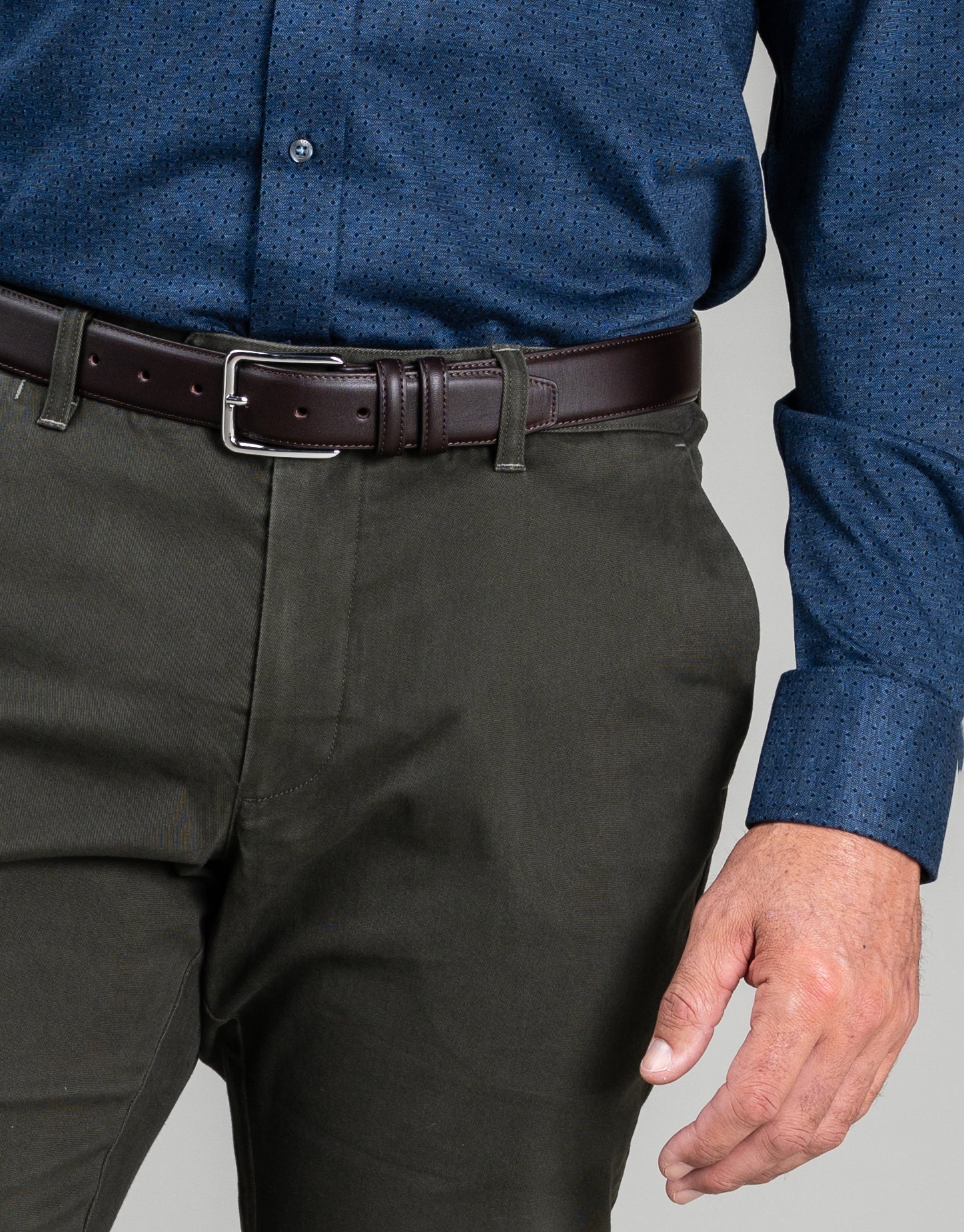 Tyler Dusty Olive Brushed Twill Chinos