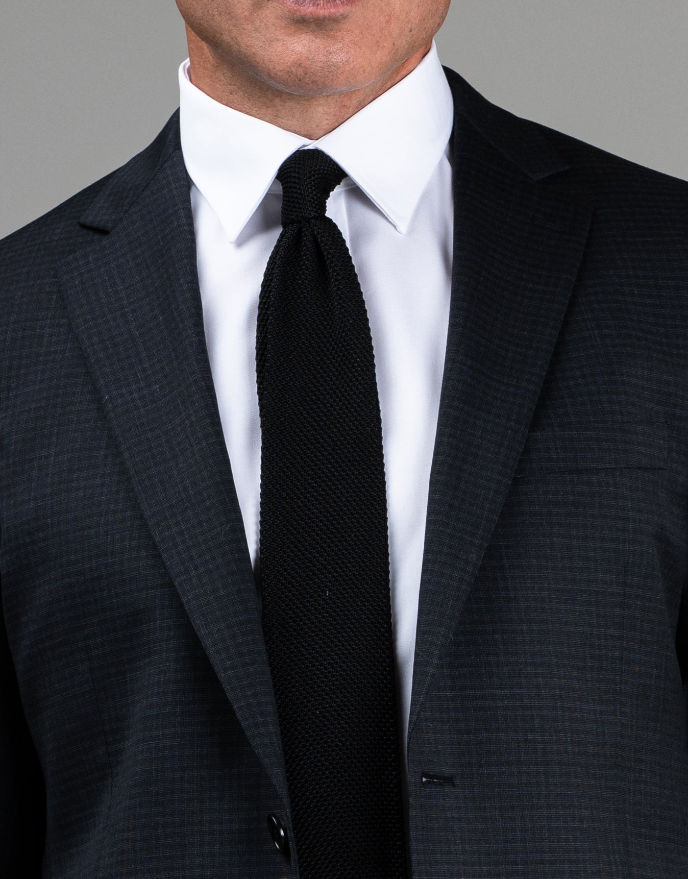 Cooper Charcoal Textured Check Suit