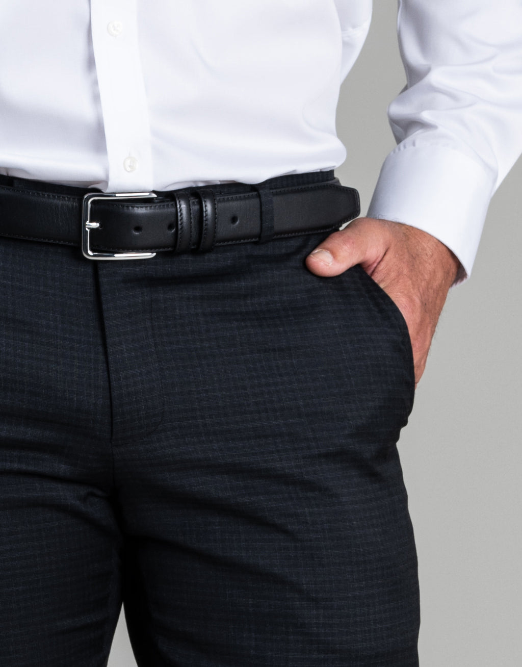 Cooper Charcoal Textured Check Suit