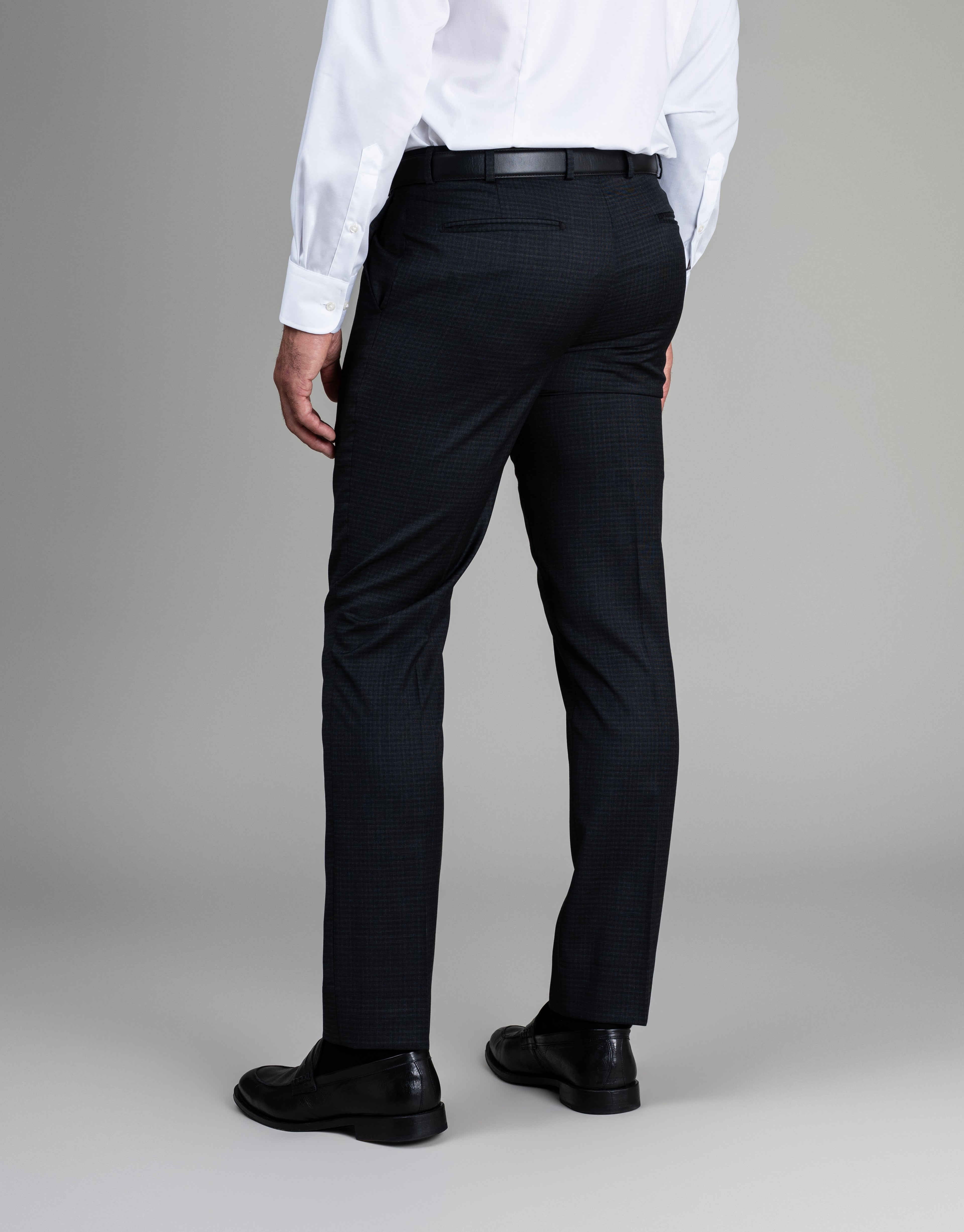 Cooper Charcoal Textured Check Suit