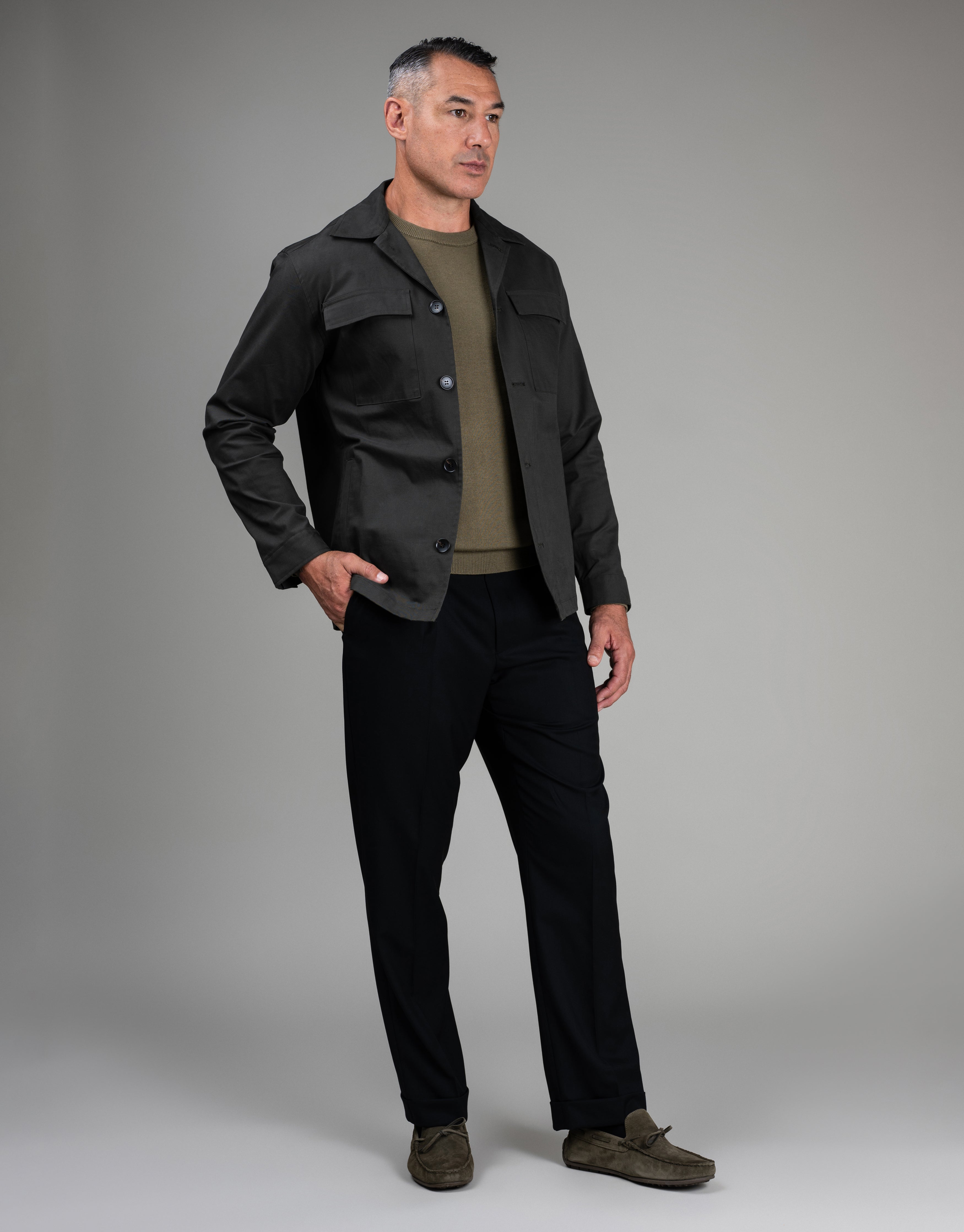 Evans Jet Black Trouser