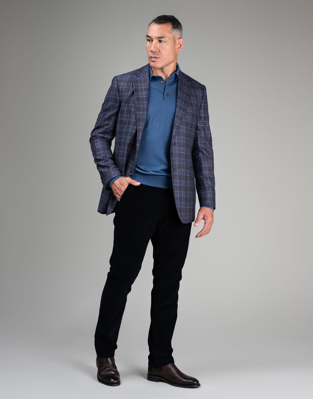 Tyler Navy Corduroy Chino