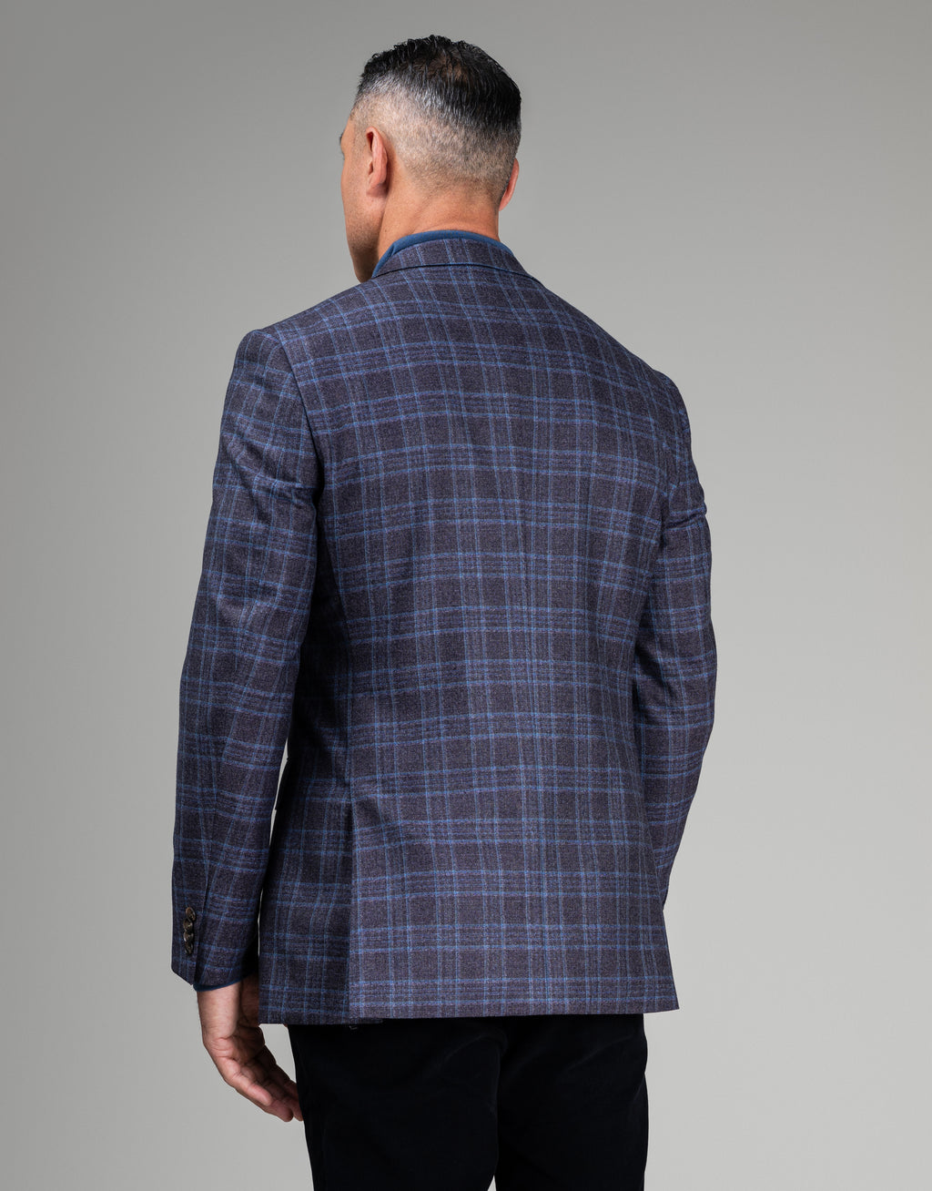 Cooper Purple & Blue Check Blazer