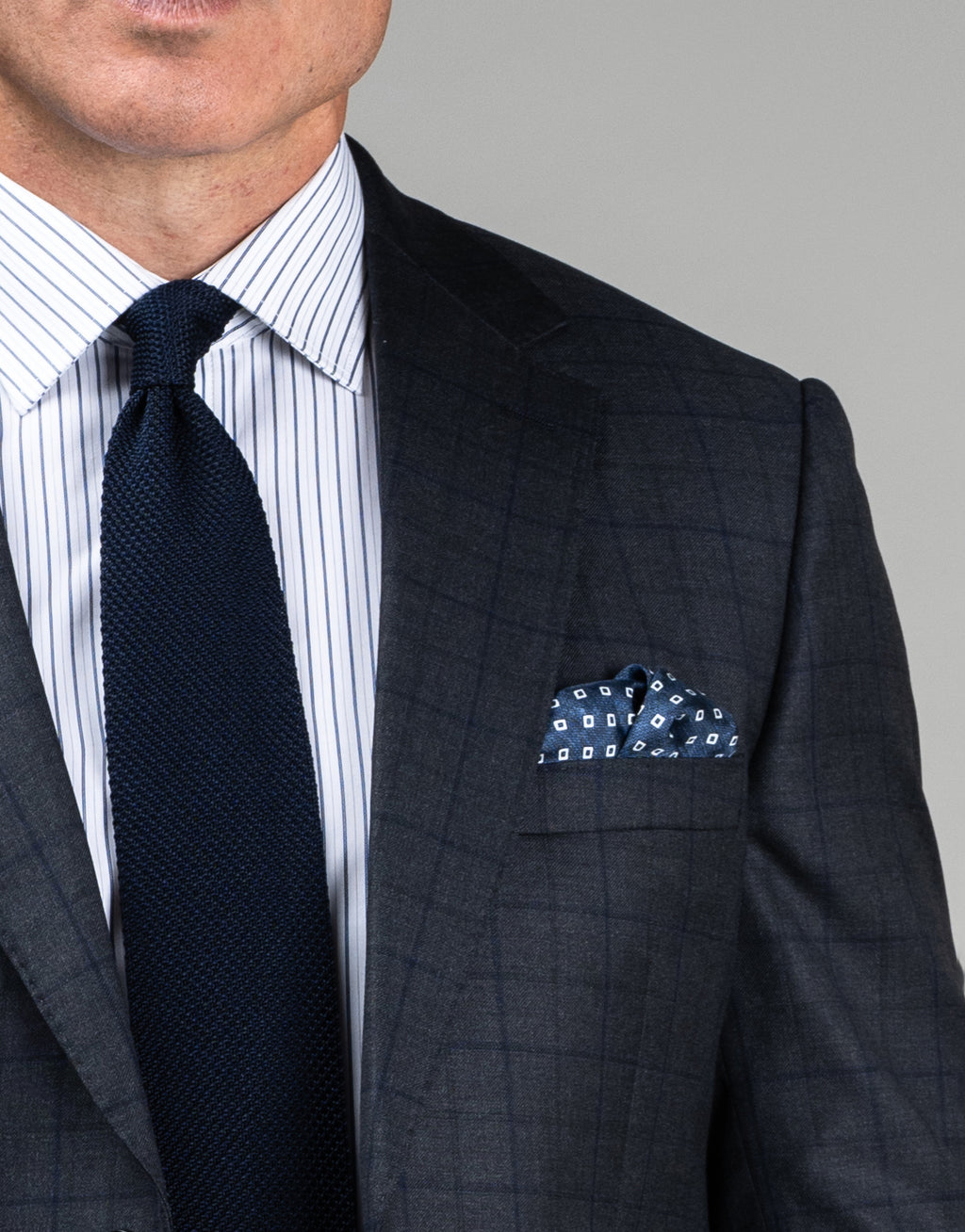 Cooper Charcoal & Blue Check Suit