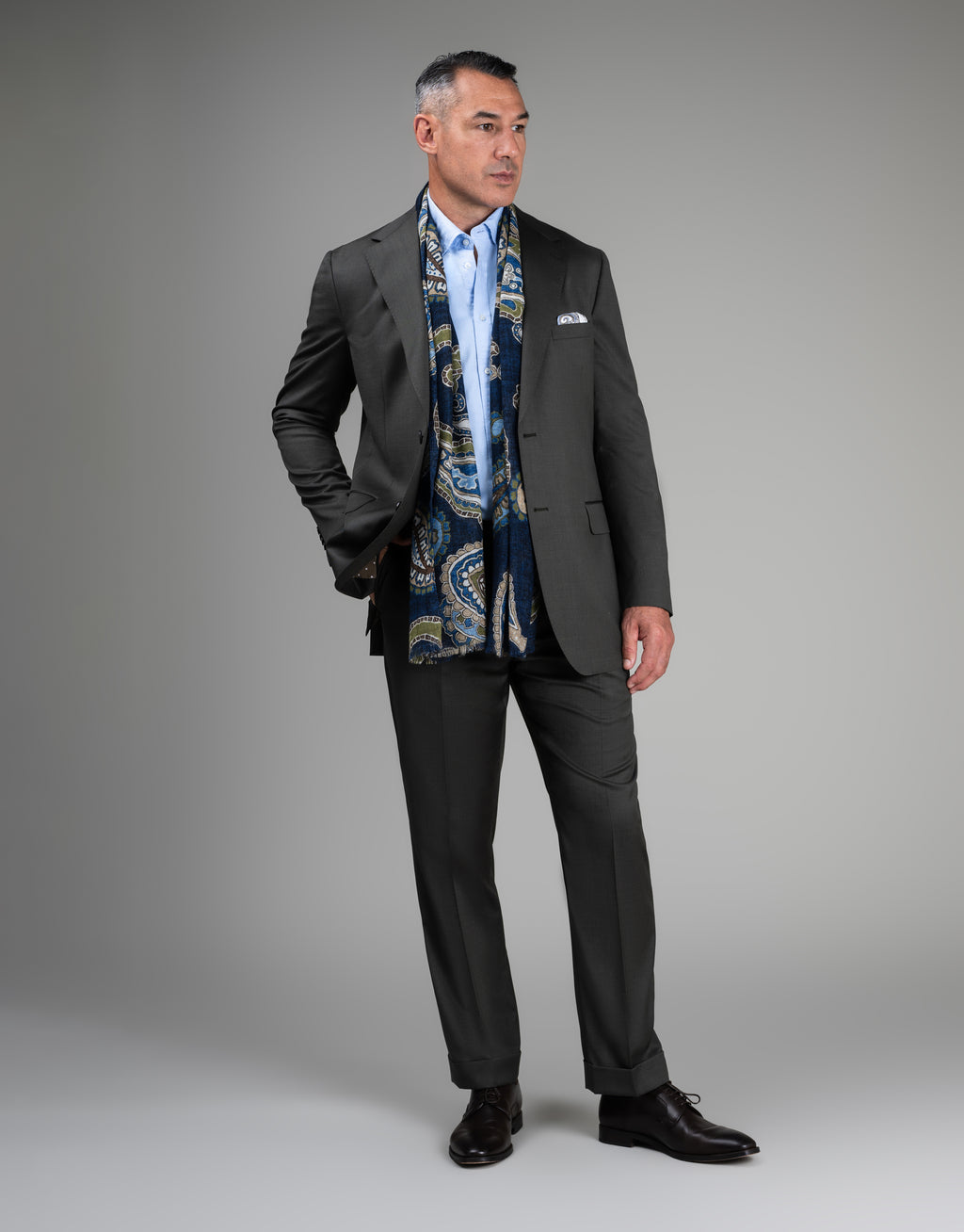 Cyprus Olive Green Twill Suit Jacket