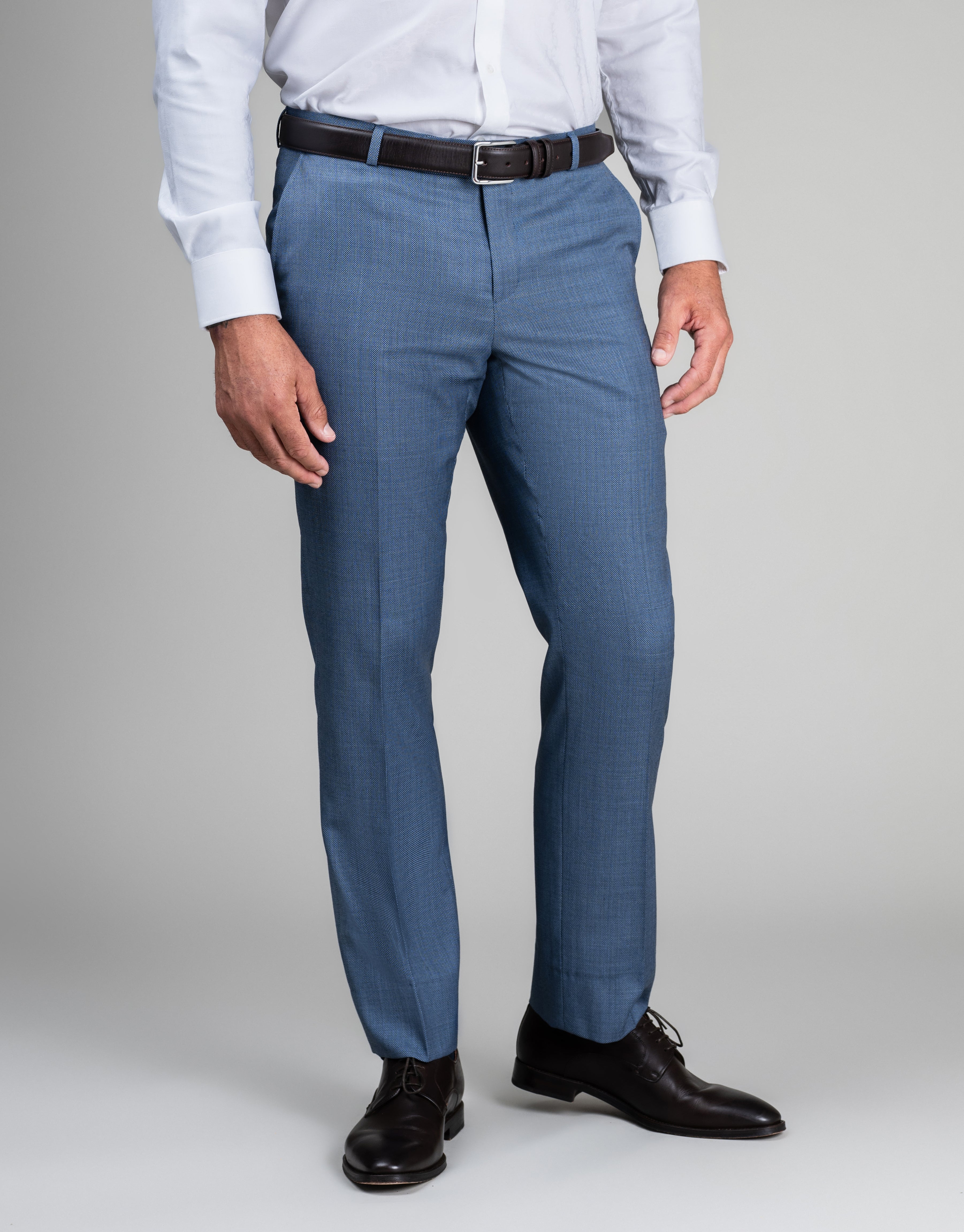 Cooper Slate Blue Birdseye Suit