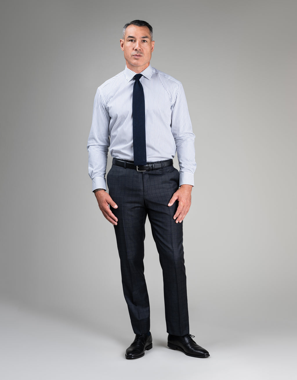 Cooper Charcoal & Blue Check Suit