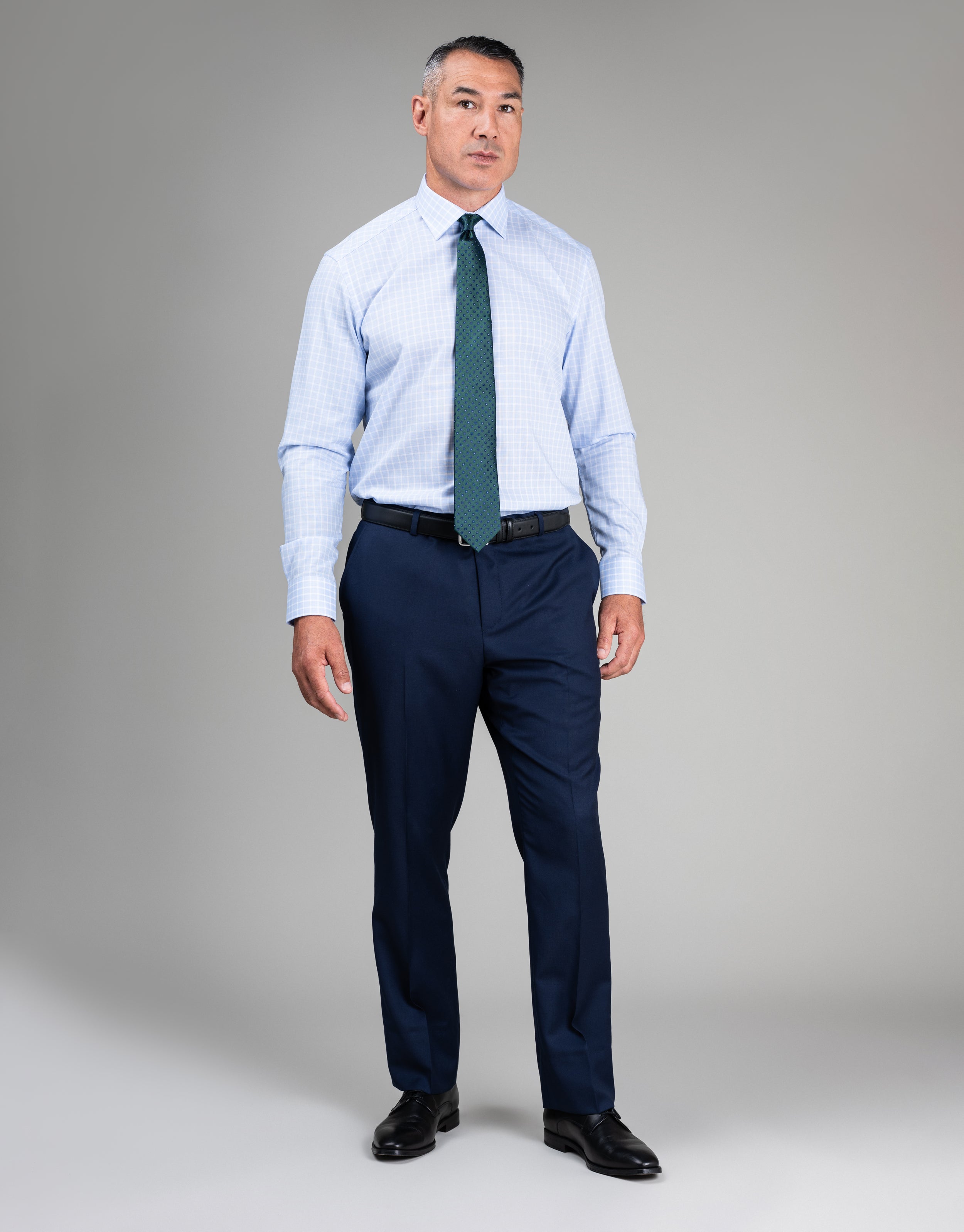 Cooper Navy Textured Two Trouser Suit