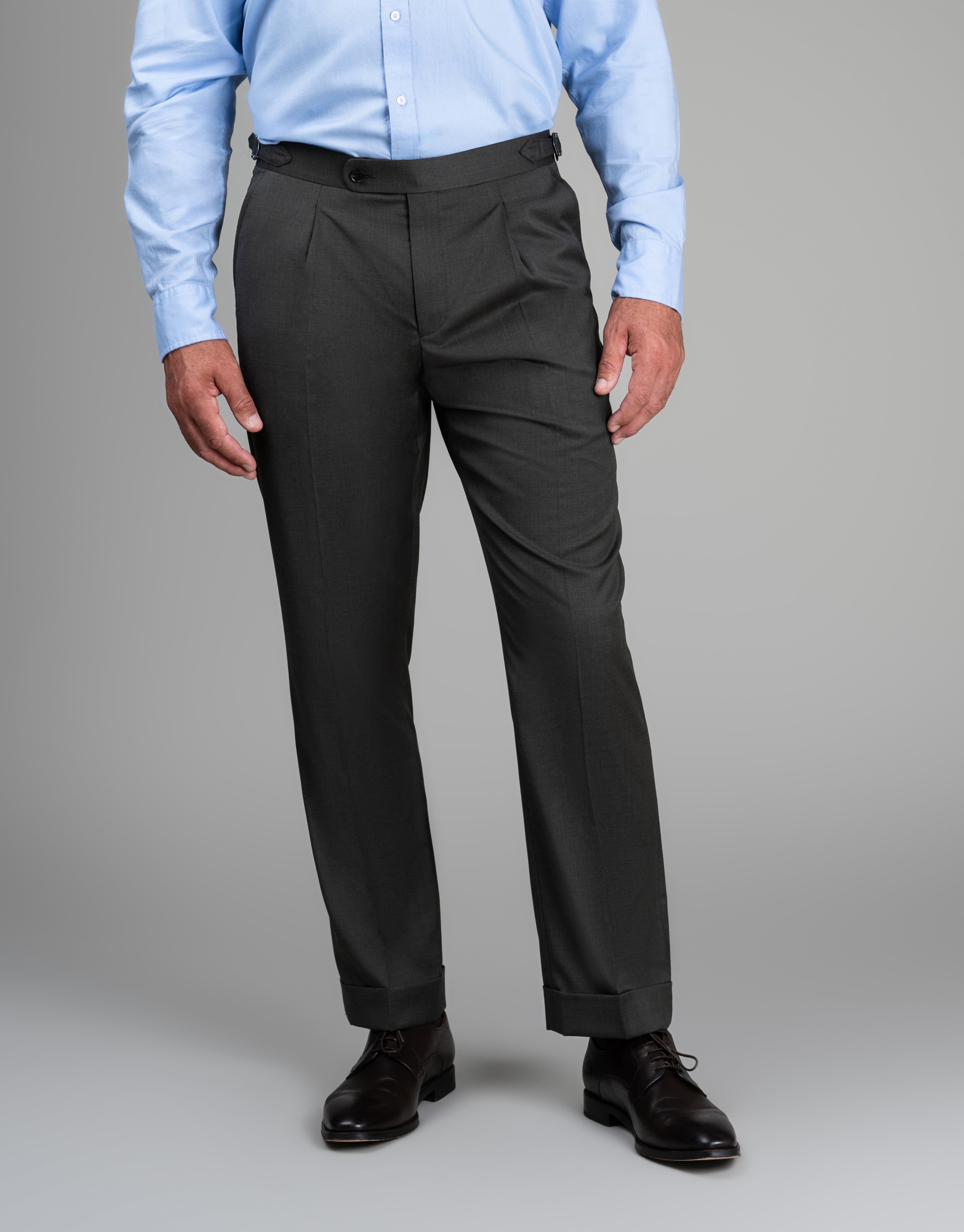 Evans Olive Green Twill Suit Trouser