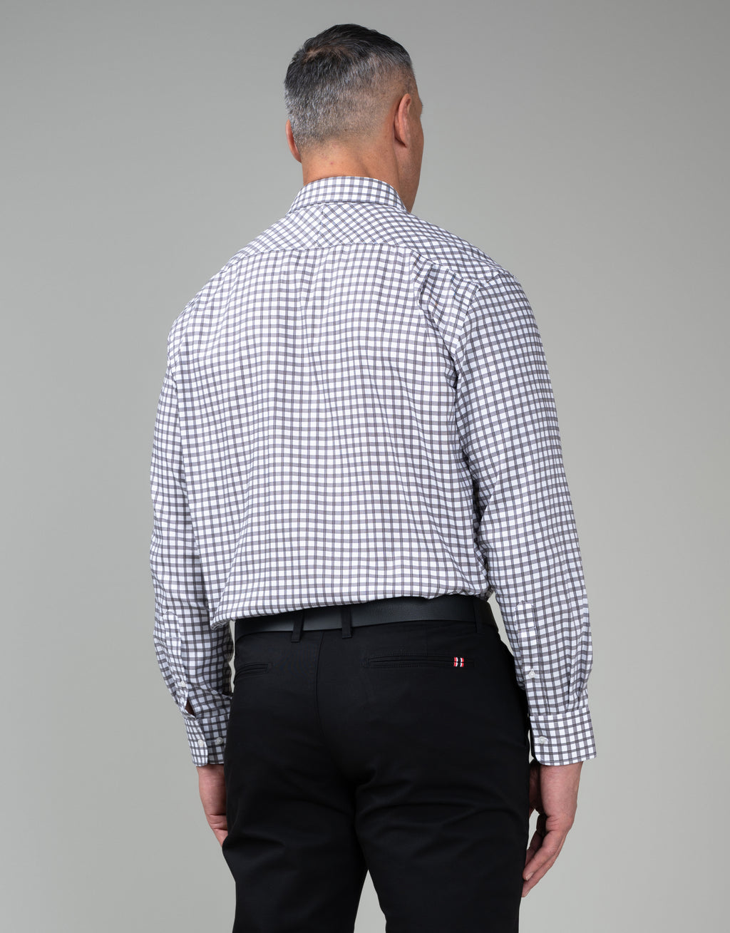 Sinatra Taupe Brown Check Shirt