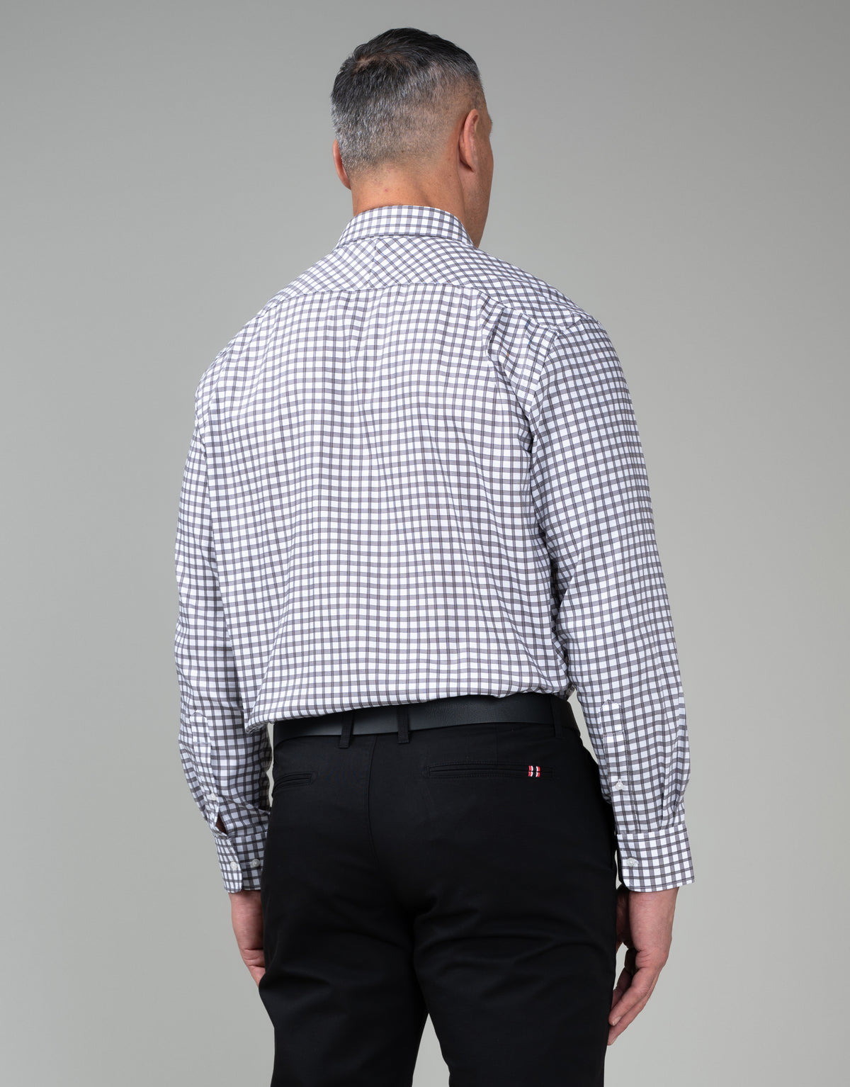 Sinatra Taupe Brown Check Shirt