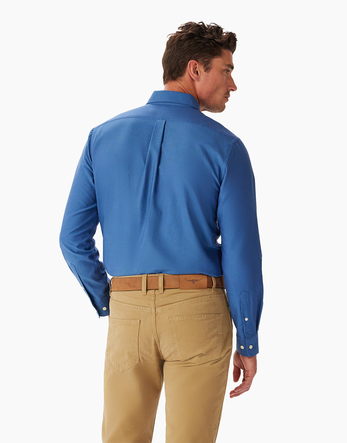R.M. Williams Regular Oxford BDC Blue Shirt