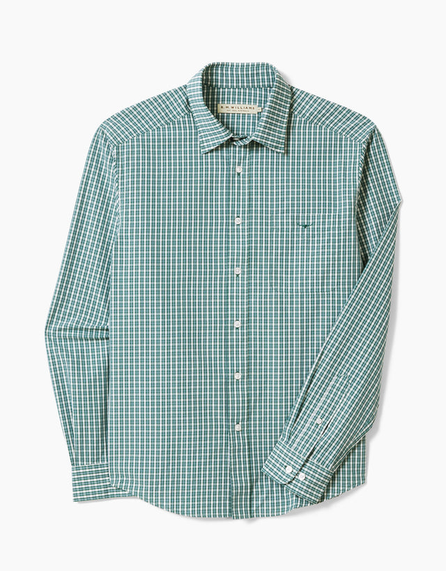 R.M.Williams Collins Green and Blue Check Shirt