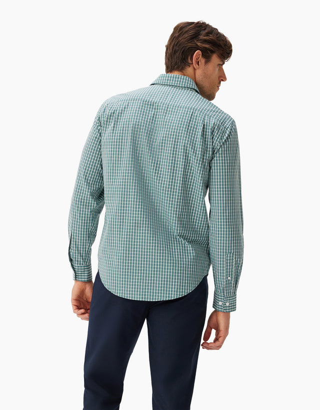 R.M.Williams Collins Green and Blue Check Shirt