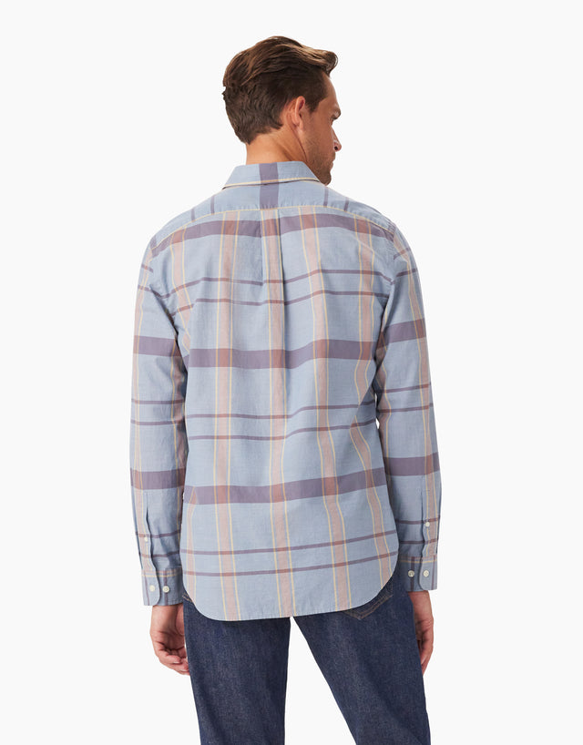 R.M.Williams Regular Indigo Large Check Shirt