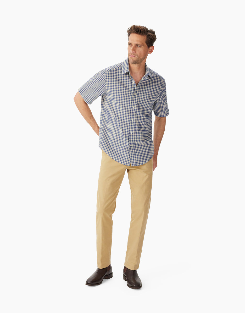 R.M. Williams Johnson Blue Short Sleeve Shirt