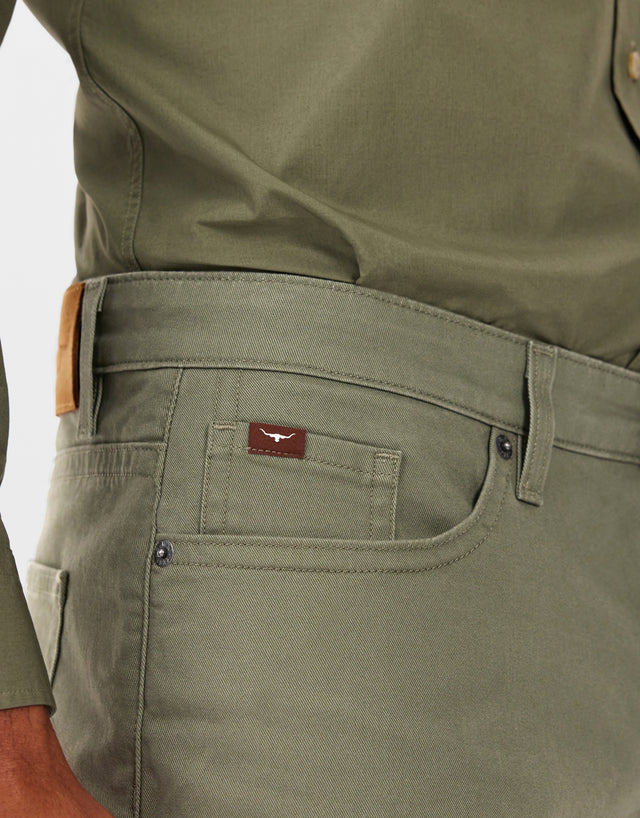 R.M.Williams Nicholson Olive Shorts