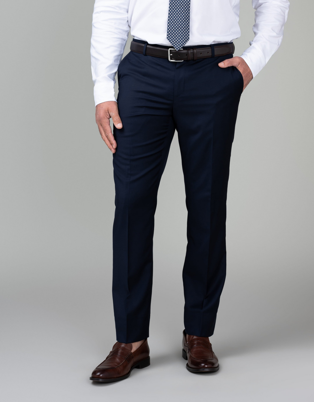 Lotus Navy Twill Suit Trouser