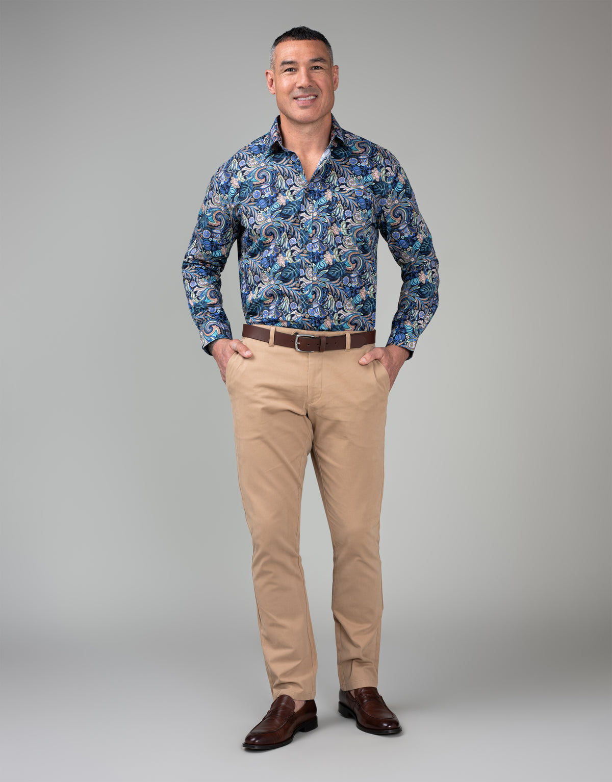 Tyler Camel Brown Textured Chinos
