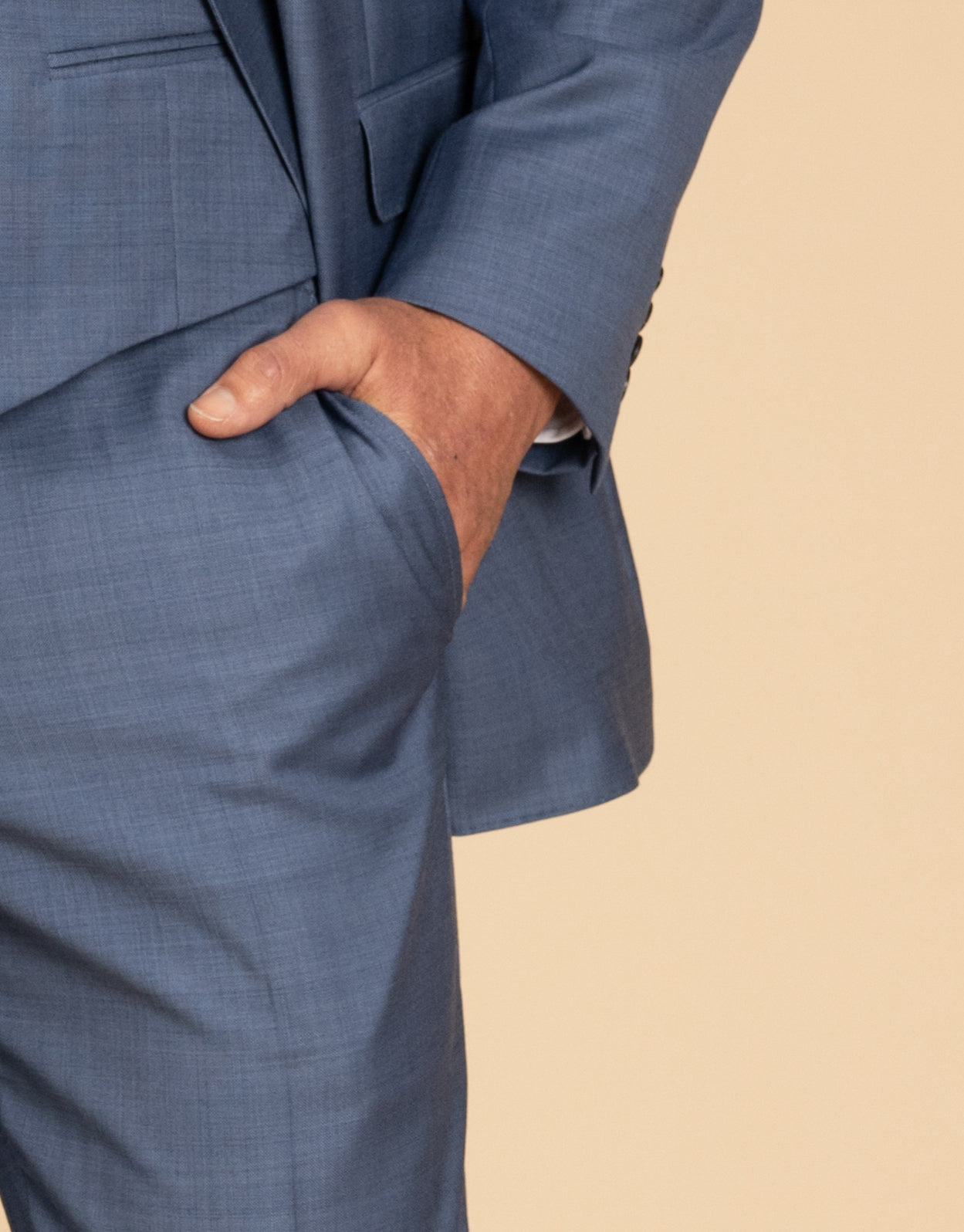 Hire Lautner Pale Blue Sharkskin Suit Trouser