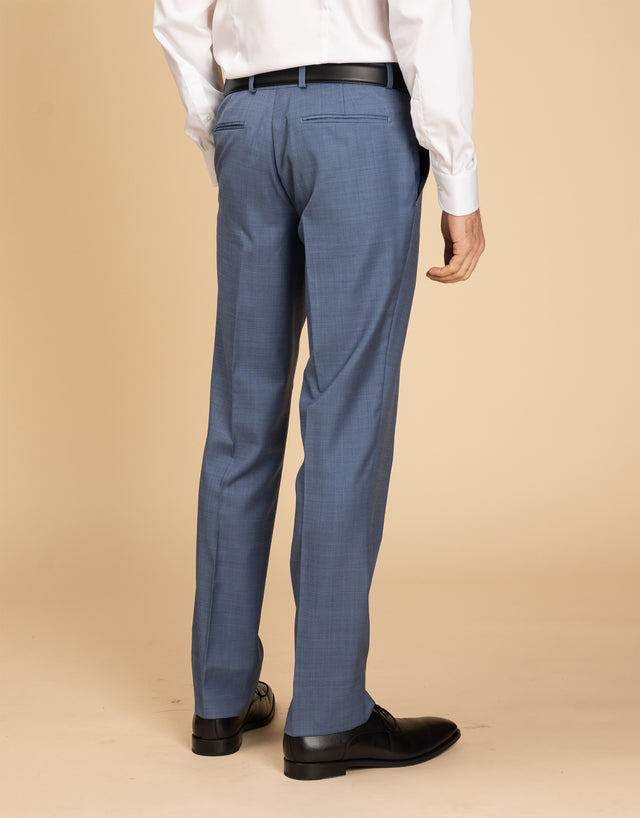 Lautner Pale Blue Sharkskin Suit Trouser