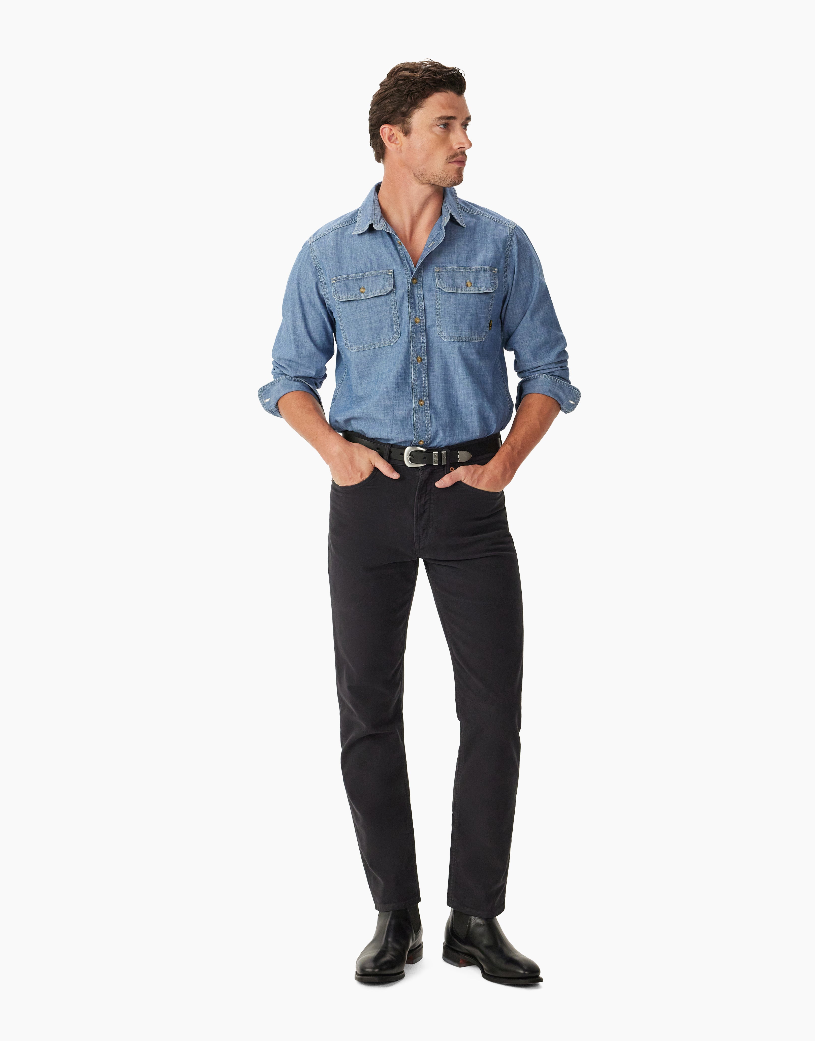 R.M. Williams Ramco Stretch Ink Moleskin Jean